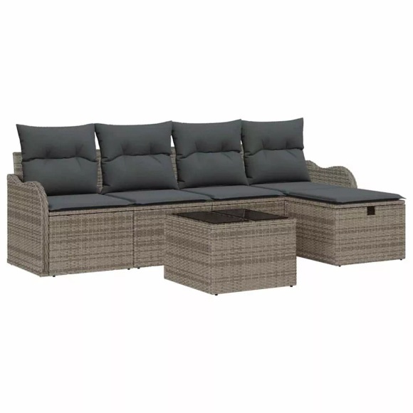 VidaXL - Outdoor-sofa poly-rattan, One Size, Grau