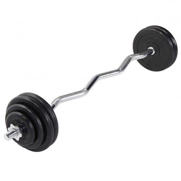 Gymnastikhanteln Unisex Schwarz 35KG