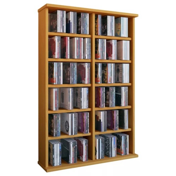 Holz CD DVD Stand Regal Schrank Aufbewahrung Standregal Ständer Ronul Holz CD DVD Stand Regal Schrank Aufbewahrung Standregal Ständer Ronul