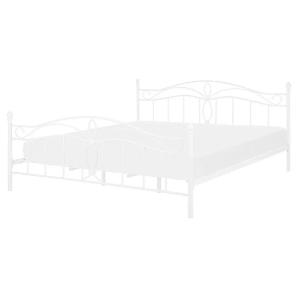 Bett mit Lattenrost aus Metall Retro ANTLIA Bett mit Lattenrost aus Metall Retro ANTLIA