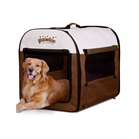 Fremdmarken - Pawise Faltbox braun-beige, Grösse L, L