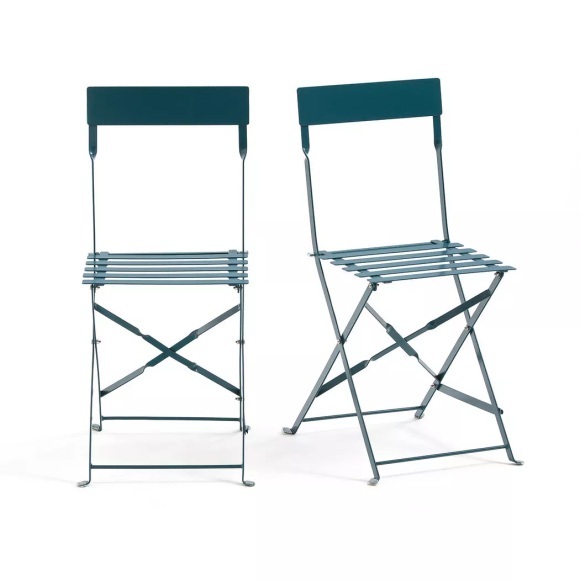 2 Klappstühle, Metall