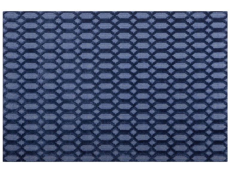 Beliani Teppich marineblau 160 x 230 cm Kurzflor CIZRE