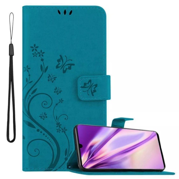 Hülle für Huawei P30 PRO Blumen Design Magnetverschluss