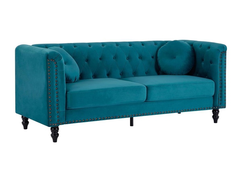 Sofa 3-Sitzer - Samt - Grün - TURNER Sofa 3-Sitzer - Samt - Grün - TURNER