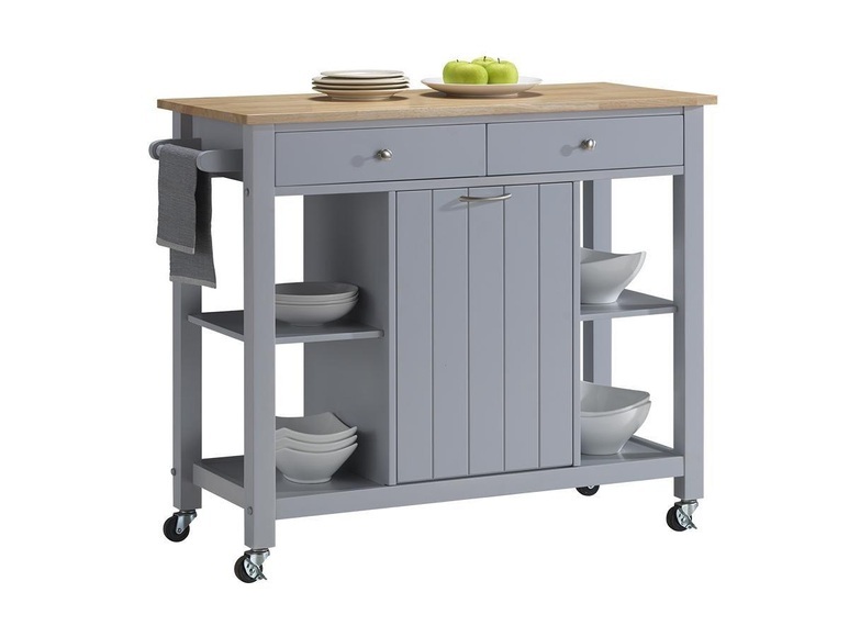 Küchenwagen Servierwagen Holz Haley Unisex Grau ONE SIZE