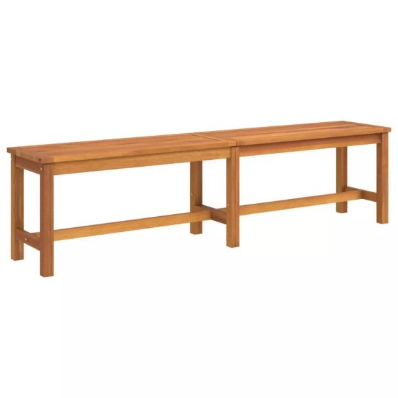 vidaXL Gartenbank 180x35x45 cm Massivholz Akazie