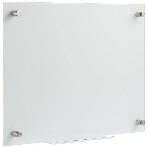 SpeaKa Professional Schreibtafel SP-BWM-200 (B x H) 600 mm x 450 mm Weiß glatt Inkl. Ablageschale
