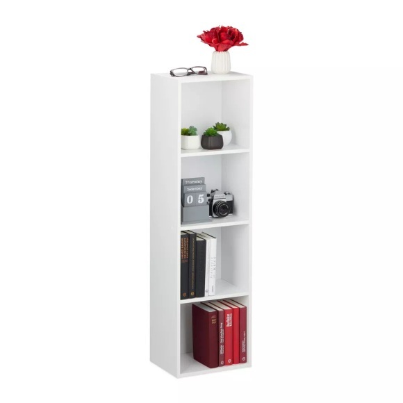 B2X - Weißes Bücherregal, 113cm