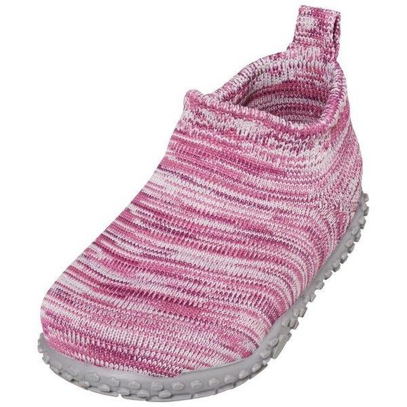 Playshoes Hausschuh Strick pink - rosa/pink - Gr.26/27 - Mädchen