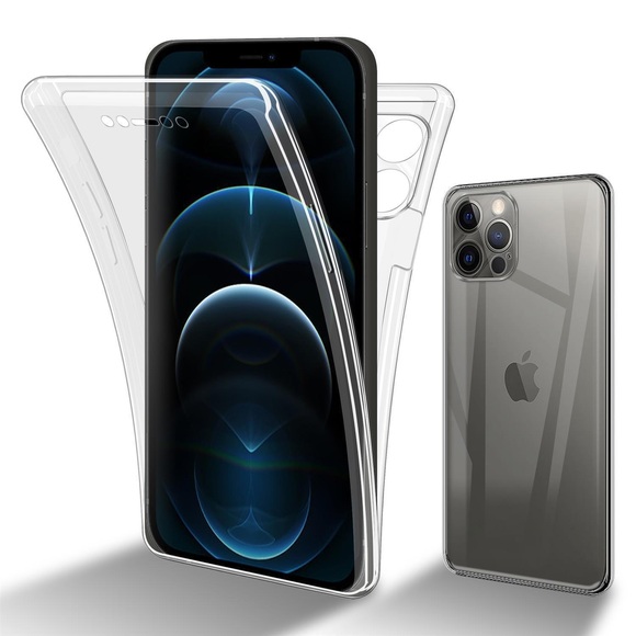 Hülle für Apple iPhone 12 PRO 360° Full Body Front- und Rückenschutz