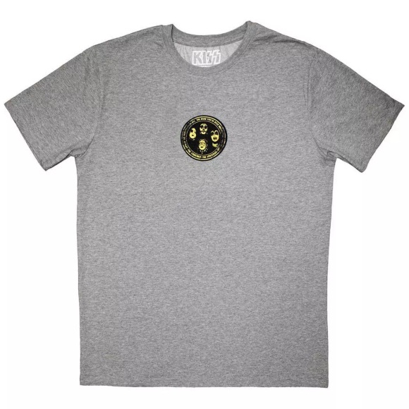 KISS - Mini Hailing From NYC Logo TShirt, für Herren, Grau, Größe L