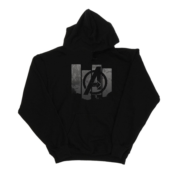 Avengers Endgame Panel Logo Kapuzenpullover Mädchen Schwarz 152-158