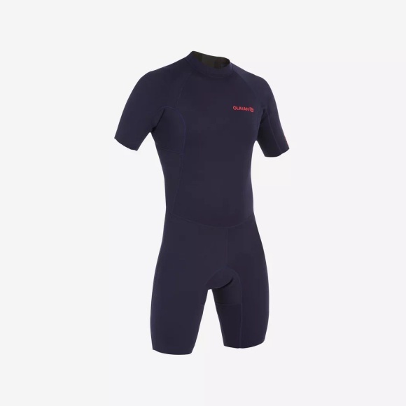 Neoprenanzug Surfen Shorty 100 Neopren 1,5mm Herren Marineblau Herren Schwarz XS