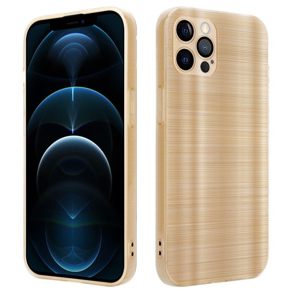 Hülle für Apple iPhone 12 PRO MAX im Brushed Design