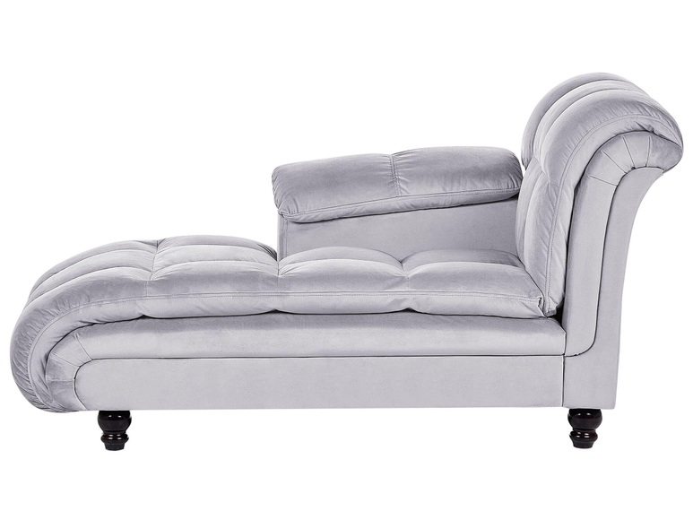 Chaiselongue aus Samtstoff Modern LORMONT Chaiselongue aus Samtstoff Modern LORMONT