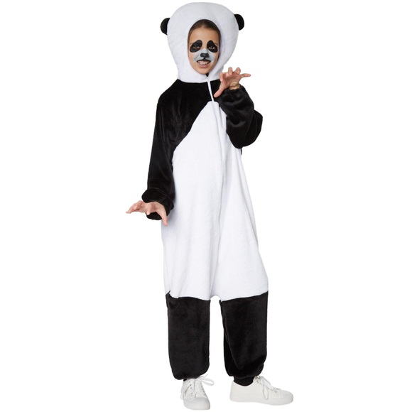 Kinderkostüm Panda Weiss