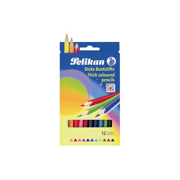 PELIKAN Buntstifte 4mm 724039 12 Stifte sortiert