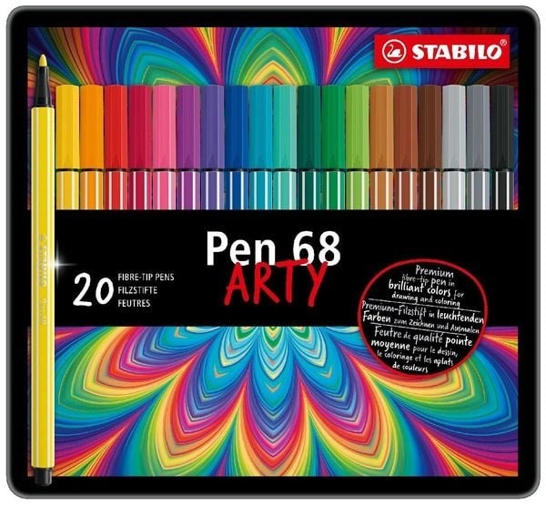 STABILO Fasermaler Pen 68 1mm 6820-6 20 Farben