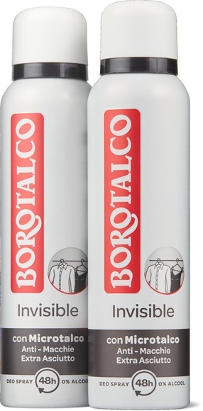 Borotalco Deo Spray Invisible Duo 2x150ml