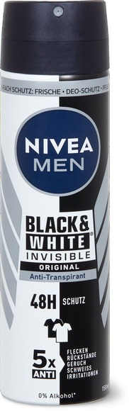 Nivea Men Invisible Black & White Deo Spray Anti-Transpirant (150ml)