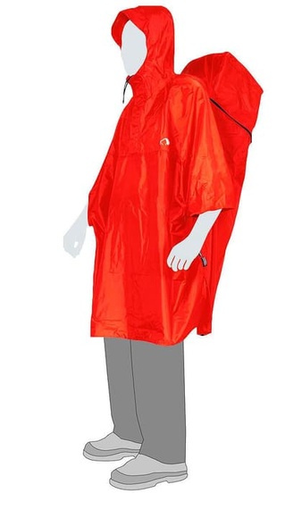 Tatonka - Regenponcho Cape rot - Grösse XL