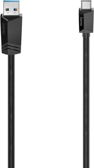 Hama USB-Kabel; USB-C-Stecker - USB-A-Stecker; USB 3.2; 0.75m Kabel