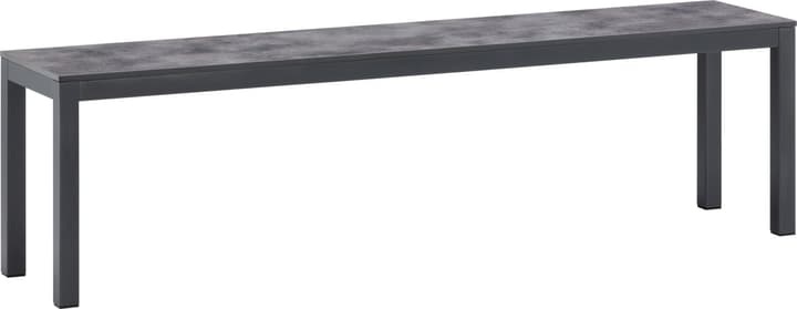 LOCARNO, 160 cm, Gestell Anthrazit, Platte HPL Gartenbank