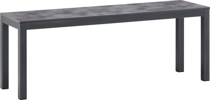 LOCARNO, 120 cm, Gestell Anthrazit, Platte HPL Gartenbank