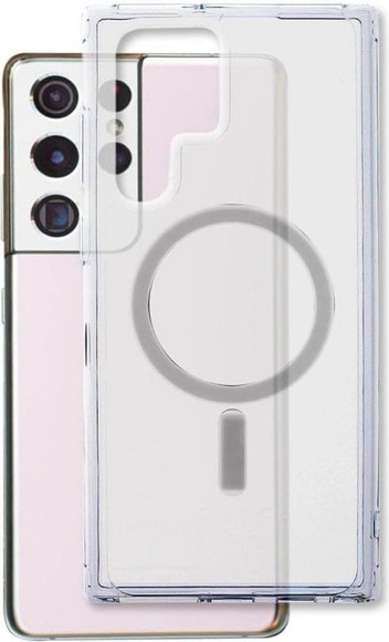 4SMARTS Hybrid Case Premium Clear m.UltiMag - für Samsung Galaxy S22