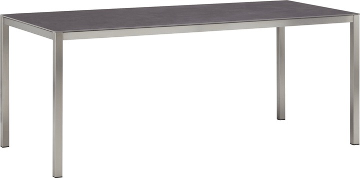 LOCARNO, 180 cm, Gestell Edelstahl, Keramik Gartentisch