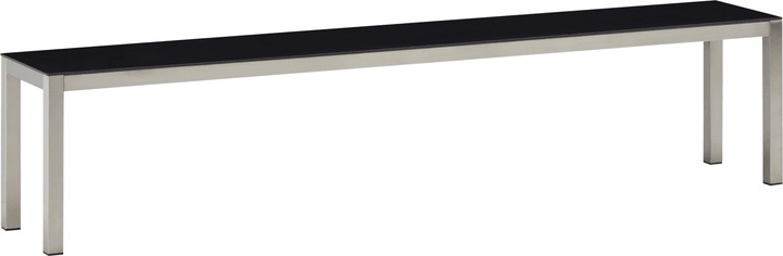 LOCARNO, 200 cm, Gestell Edelstahl, Platte Keramik Sitzbank