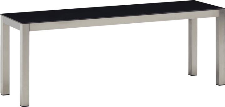 LOCARNO, 140 cm, Gestell Edelstahl, Platte Keramik Sitzbank