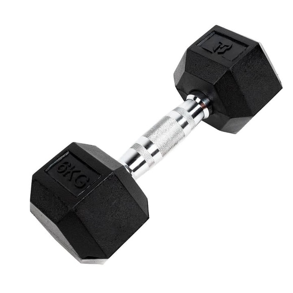 Sechseckige Hantel Aus Gummi | Mehrere Gewichtemehrere Gewichte Unisex 6 kg