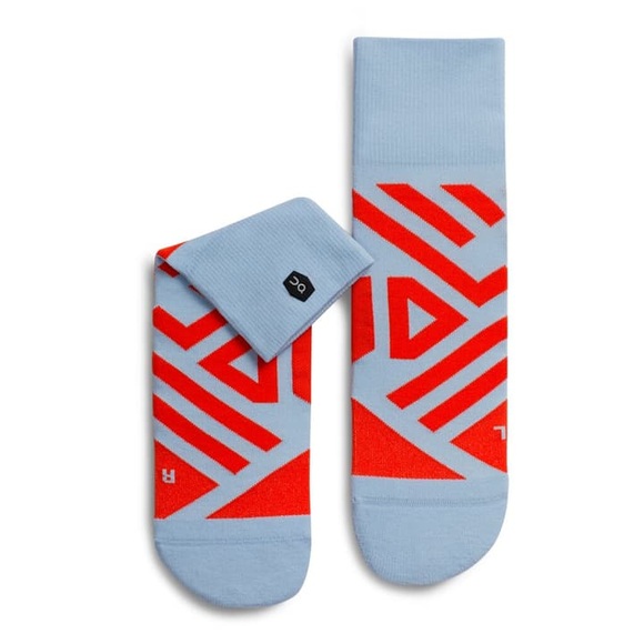 On Mid Sock Socken grau