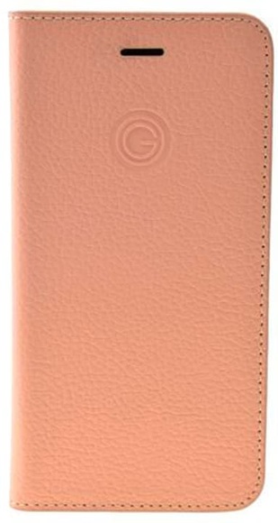 Mike Galeli - iPhone SE (2020) / 8 / 7 / 6S Echtleder Book Case Tasche Flip Cover Hand Made (MARCIPSE2-M02) - Rosa (Coral)
