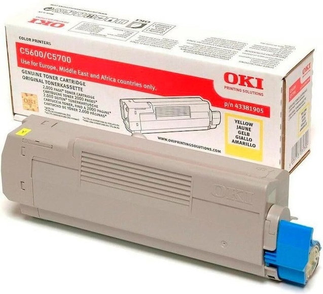 Original Tintenpatrone gelb OKI 43381905