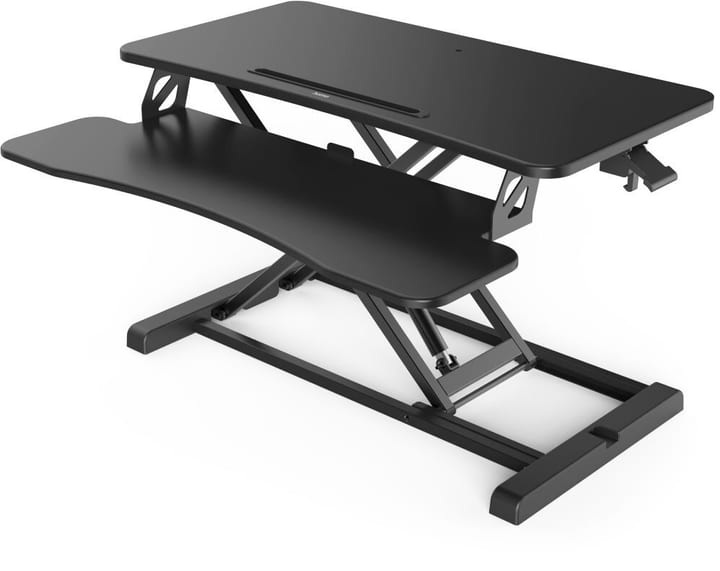 Hama Höhenverstellbarer Schreibtischaufsatz; 80 x 40 cm; Schwarz Schreibtisch