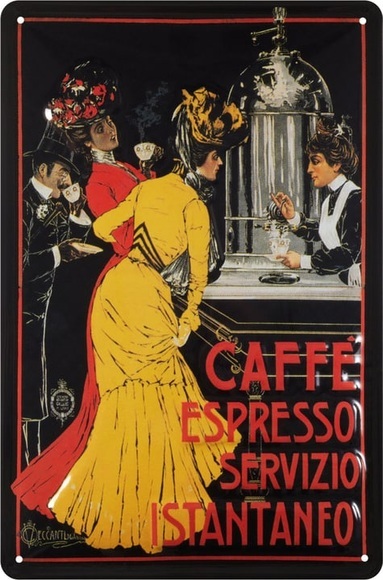 Werbe-Blechschild Café Espresso