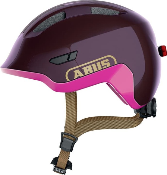 Abus Smiley 3.0 ACE LED Velohelm aubergine