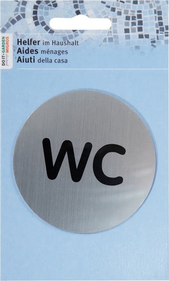 Türschild WC