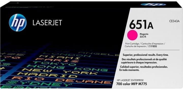 Original Tonerpatrone magenta HP No. 651A,CE343A