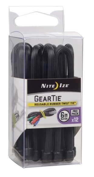 Nite Ize - Wiederverwendbarer Metalldraht Twist Tie 6''™ - Schwarz