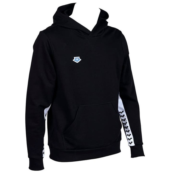 Arena Unisex Kapuzenpullover Arena Unisex Kapuzenpullover Icons Hooded Sweat Solid, Schwarz, Regular Fit, ideal für Freizeit & Reisen, Schwarz