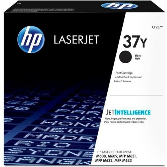 HP 37Y Schwarz Original LaserJet Tonerkartusche mit sehr hoher Reichweite.