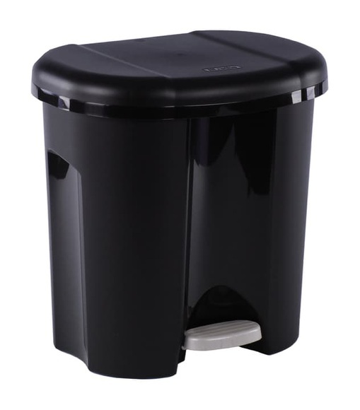 Rotho Treteimer Duo Schwarz 20 l