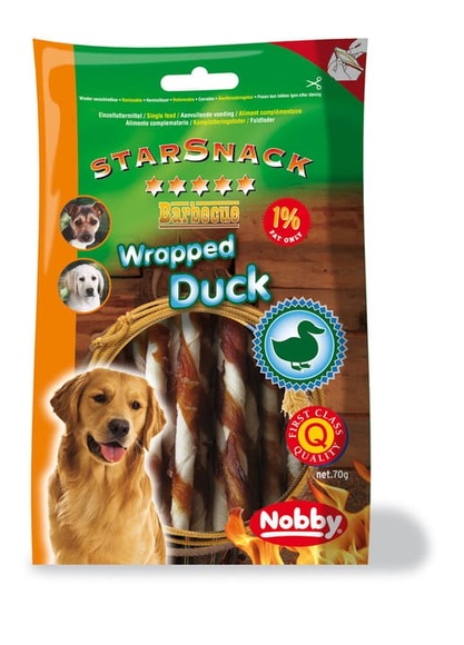 StarSnack Wrapped Duck, 70 g Hundeleckerli