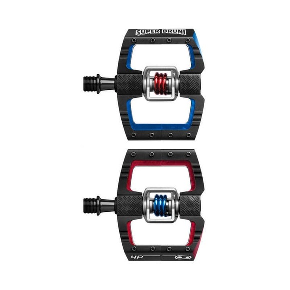Crankbrothers Mallet DH Pedale Super Bruni Edition schwarz/rot/blau 2019 MTB Pedale