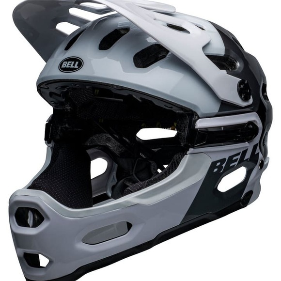 Bell Super 3R MIPS Helm weiß/schwarz 2022 52-56cm MTB Helme