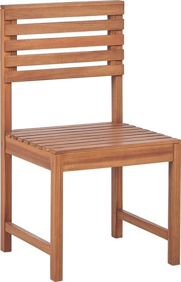 Beliani Mittelstück Akazienholz hellbraun TREIA Gartenlounge